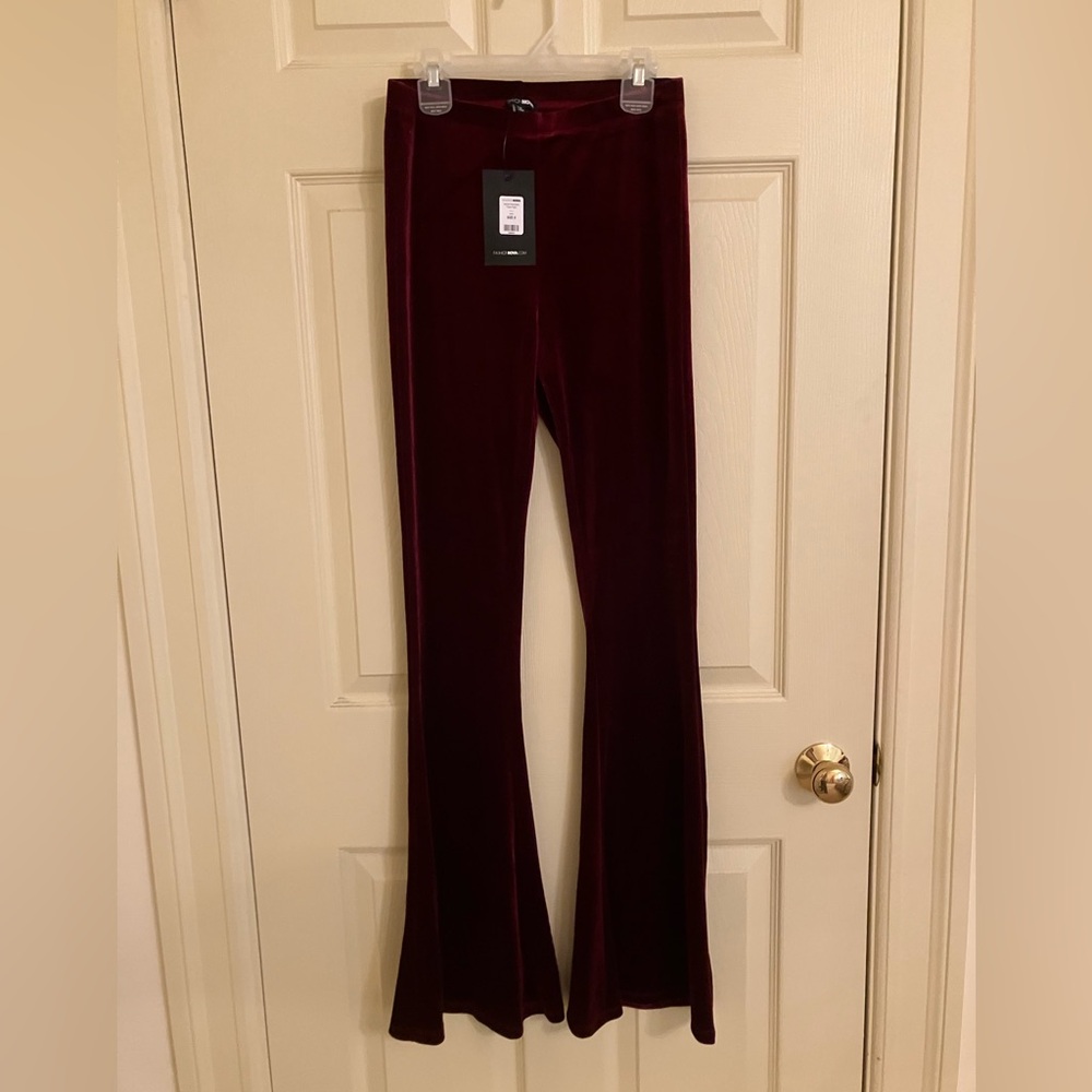 Fashion Nova Velvet Flare Pants